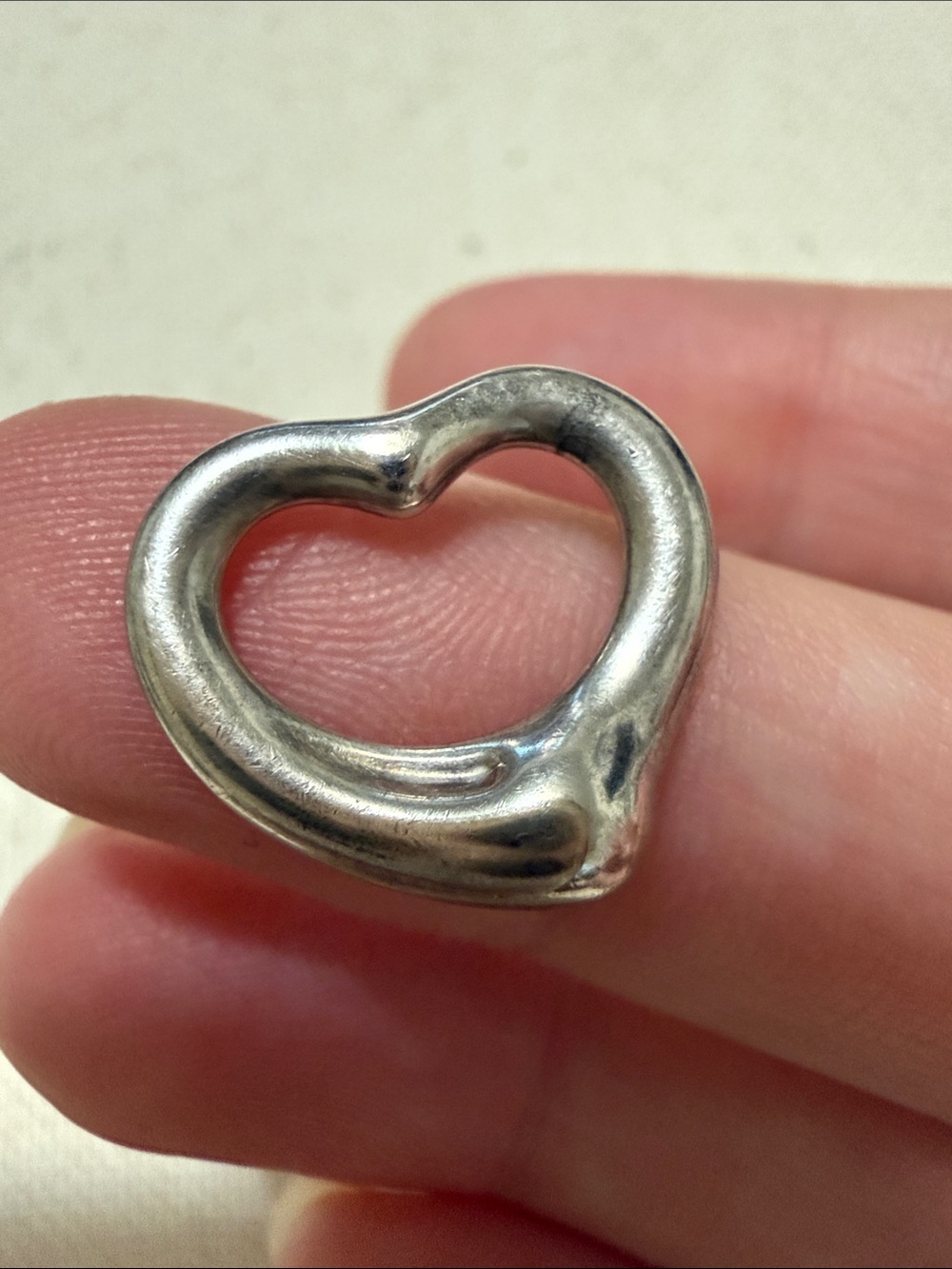 Tiffany & Co. Elsa Peretti Sterling Silver 925 Small Heart Pendant - Picture 2 of 9